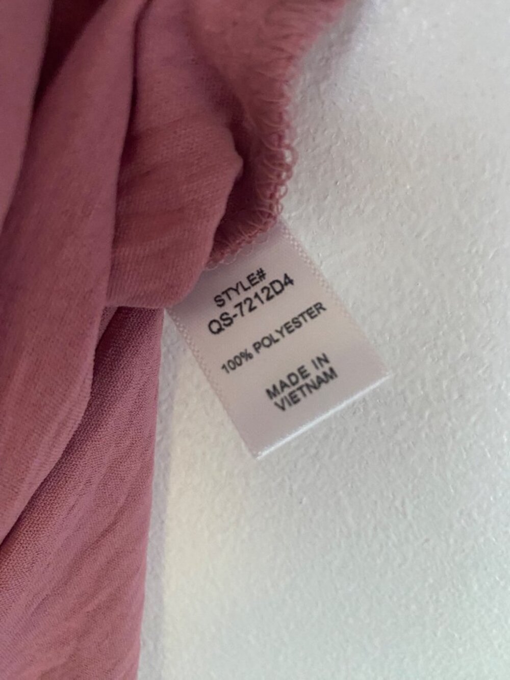 Zenana Mauve V-Neck Short Sleeve Dress With Pockets Size M - Picture 6 of 6